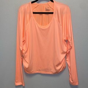 Livi Active Peach Long Sleeve Top